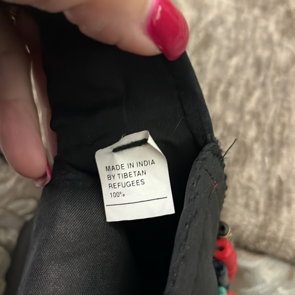 Rare Hand sewed Turquoise and beaded purse. Tibetan Feel. Purchased at Harrahs - Picture 12 of 12